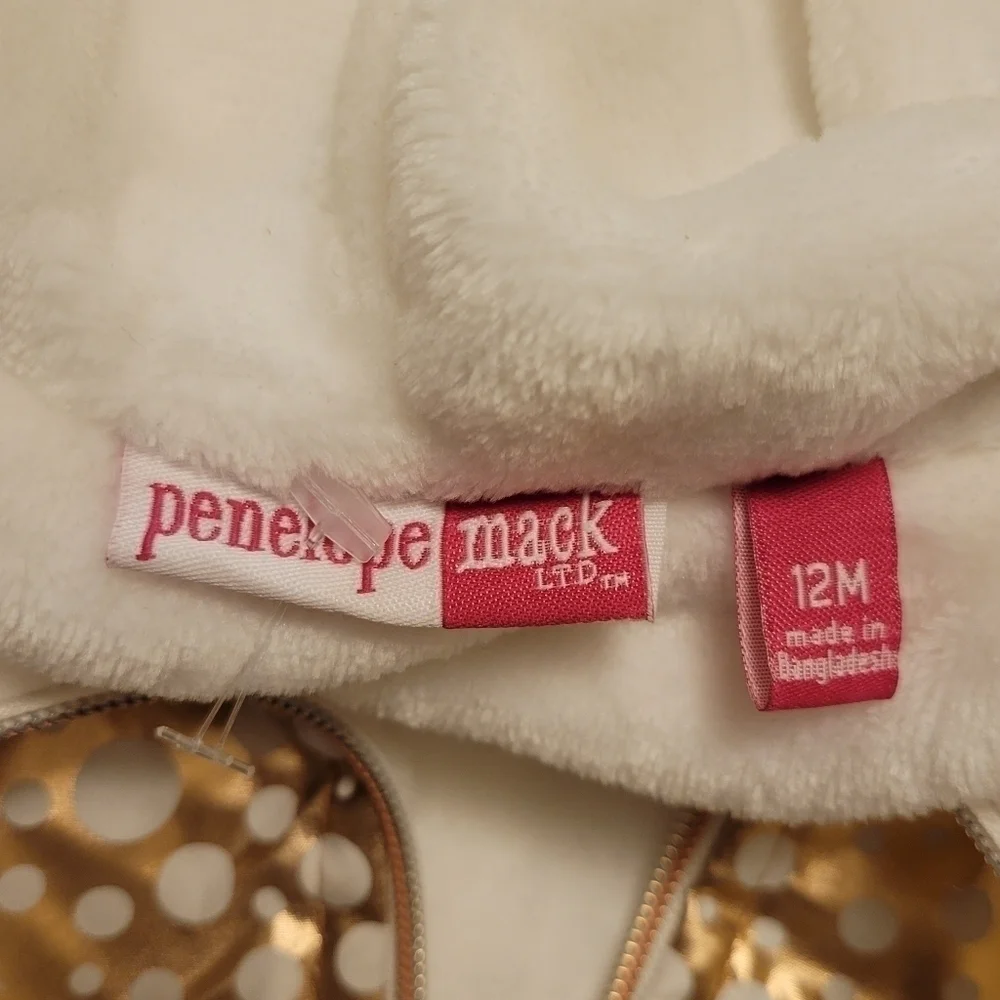 Penelope Mack Gold Star and Polka Dot Hood Jacket